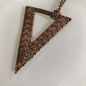 Triangle pendant necklace